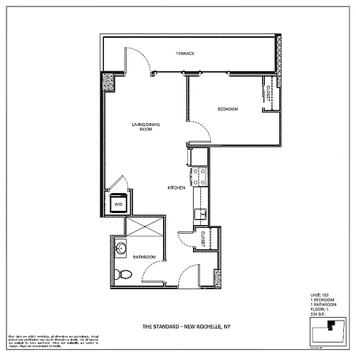 Floor plan THE HAMILTON UNIT