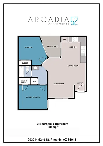 Floor plan 2x1b
