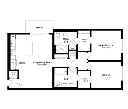Floor plan B3W