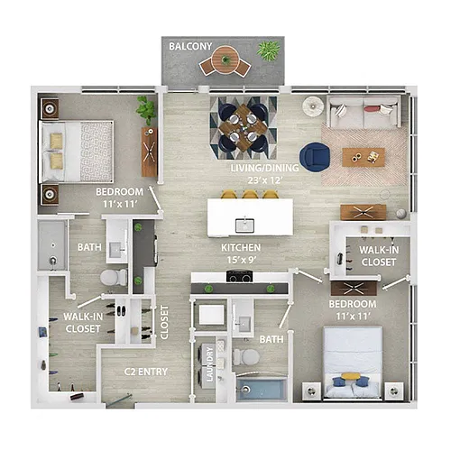 Floor plan C2