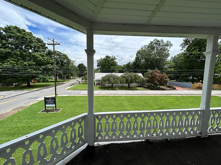 View from upstairs balcony