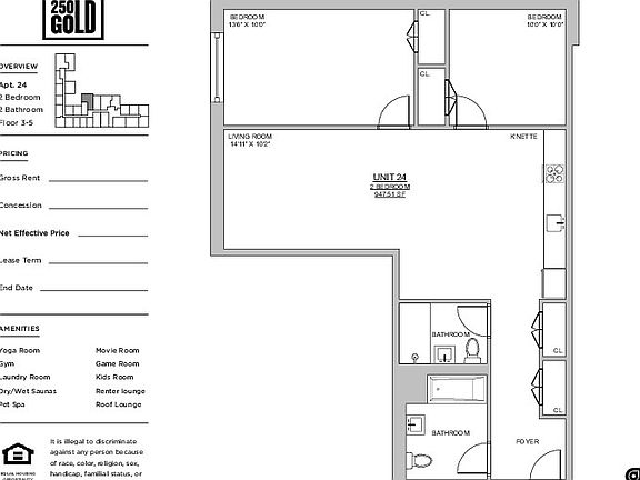 2nd image of 250 Gold St #494