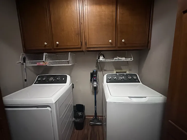 laundry by the kitchen