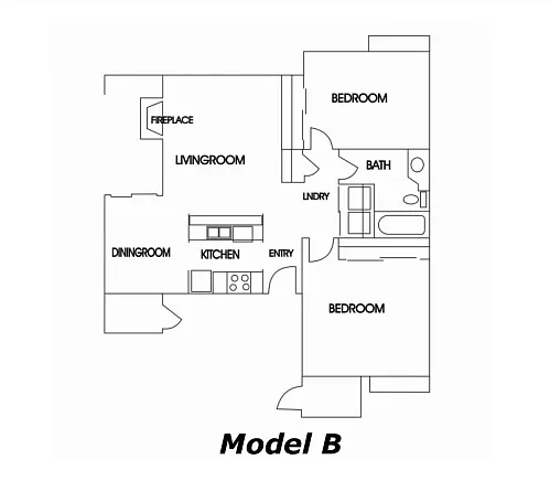 Floor plan Model B