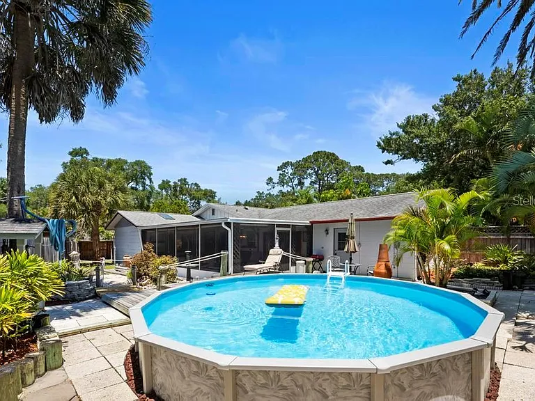 Rear of yard