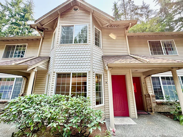 Townhouse style unit. One step up to entry patio.