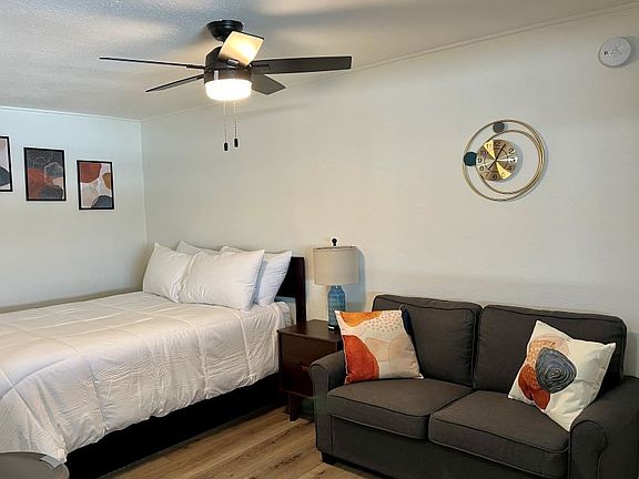 queen size bed and twin sleeper sofa.