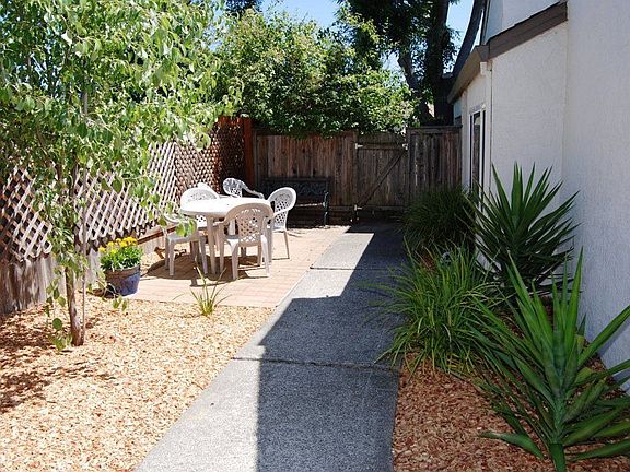 Patio area near front door