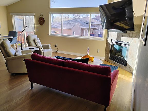 South-facing living area with great sun and open
