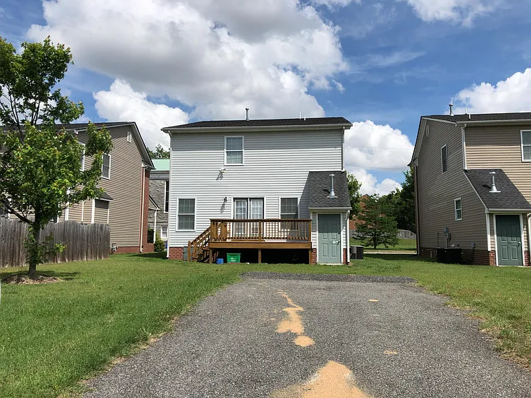 deck and offsite parking