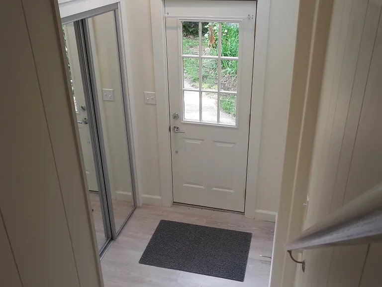 Coming down stairs from second floor.
