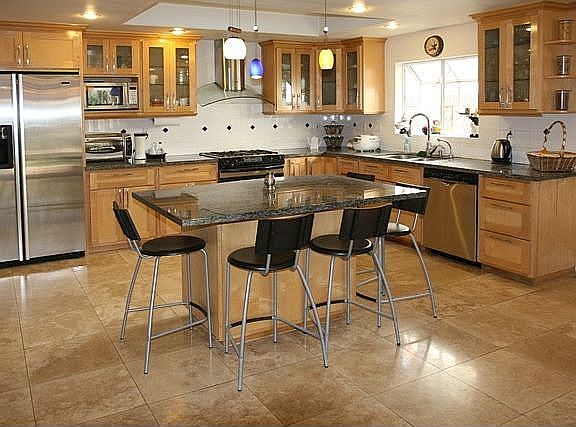 Kitchen Opens to Family Room!