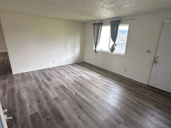 Front door and front living room