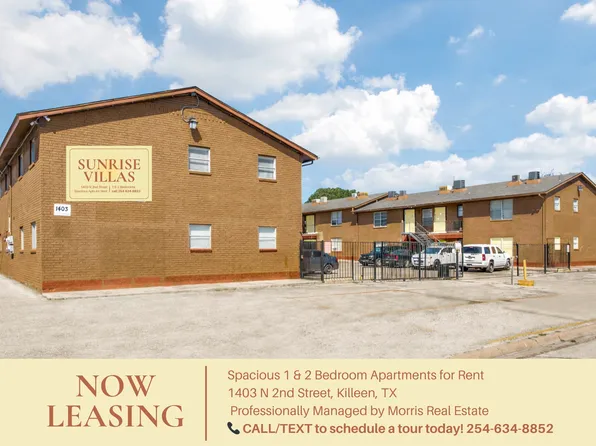 Sunrise Villas | 1403 North 2nd Street | Affordable 1 & 2 Bedroom Apts in Killeen Near Fort Hood