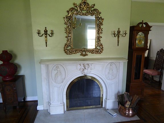 carved marble mantel from Fr