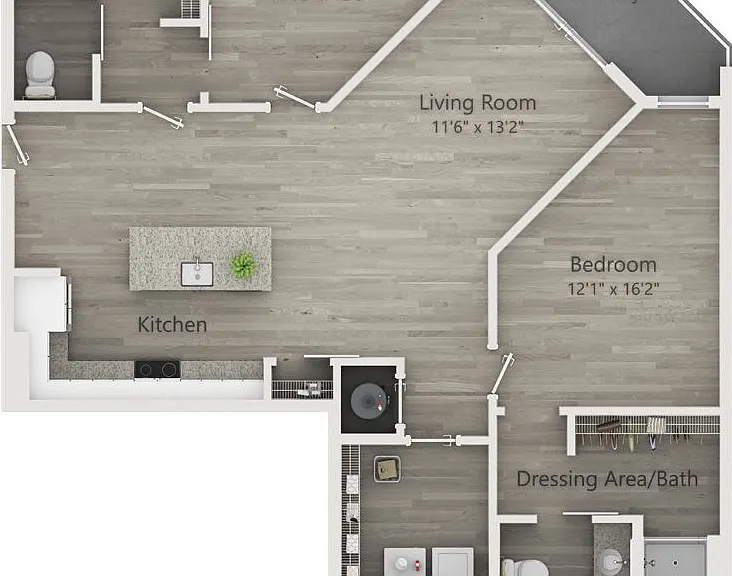 B2b floor plan 30Six NoDa