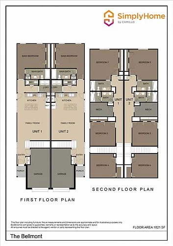 Floor plan 5565 Plantation Forest Drive