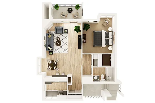 Floor plan 1X1