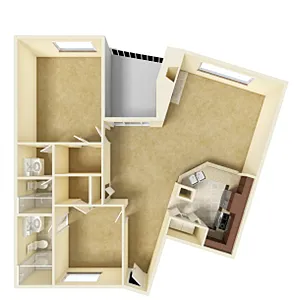 Floor plan 2x2a-P