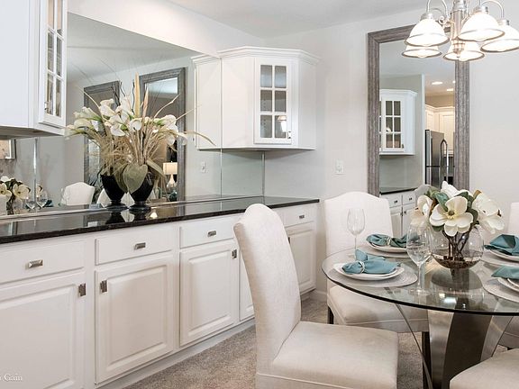 Large buffet in dining area