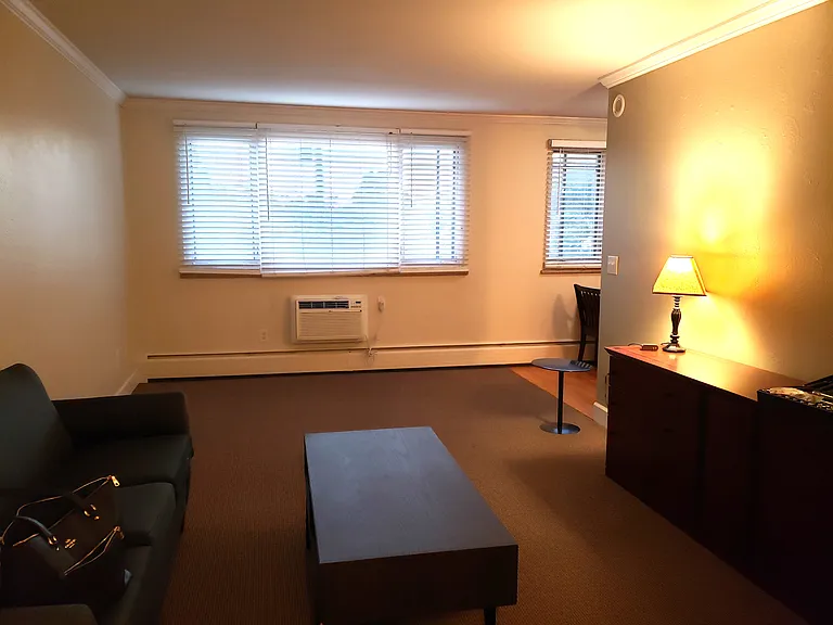 While the studio is unfurnished, this is how it was in 2024, for perspective.