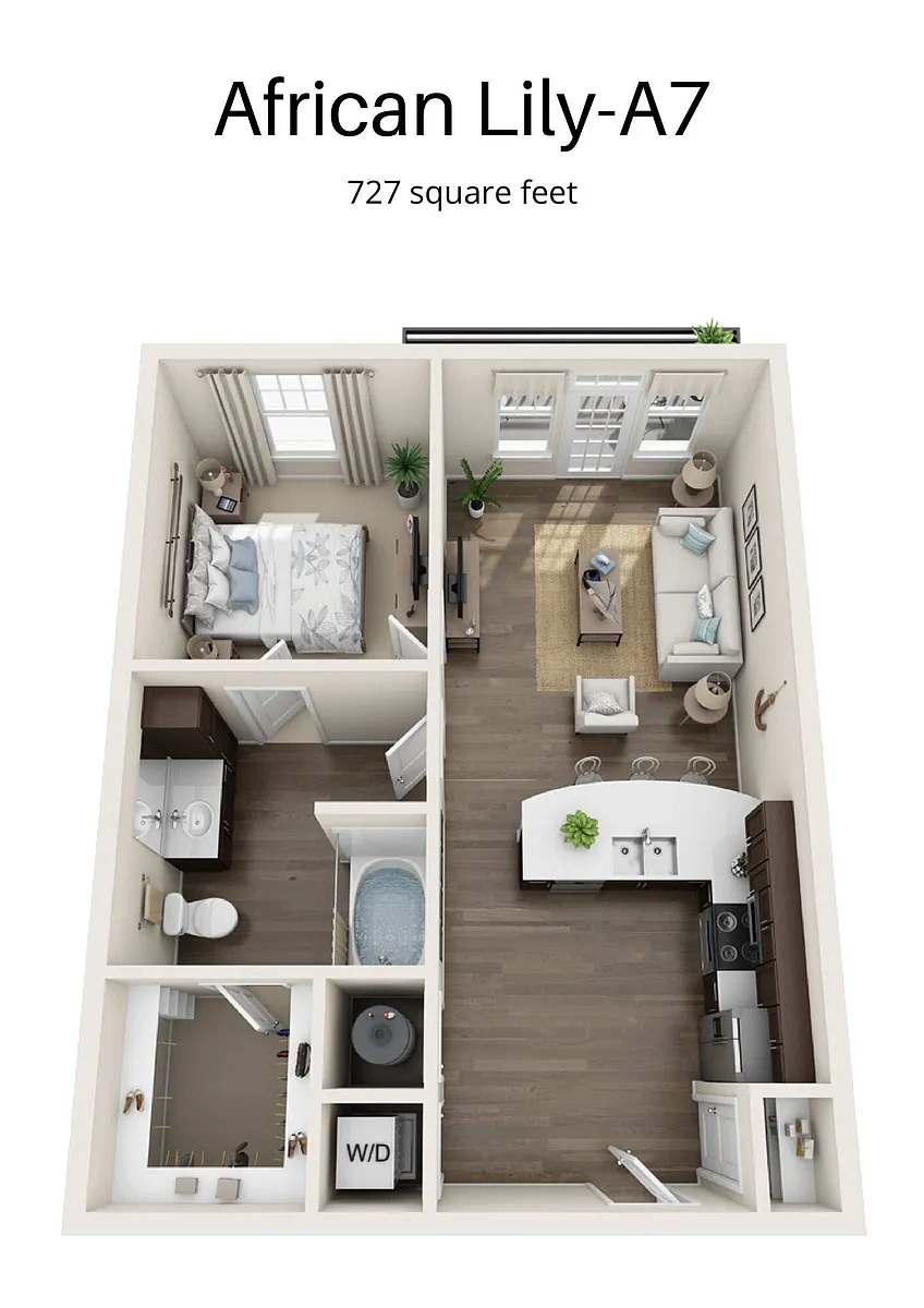 Floor plan African Lily