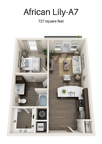 Floor plan African Lily