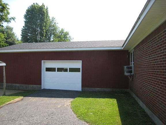 Garage Entrance in Rear