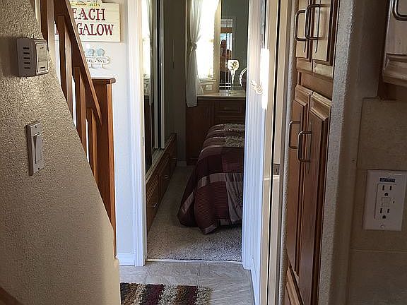 View of hallway from kitchen