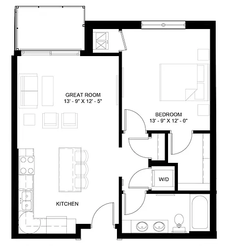 Floor plan The Sanford (B8)