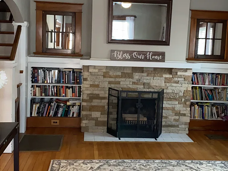 Standing in front door (living room / entryway)