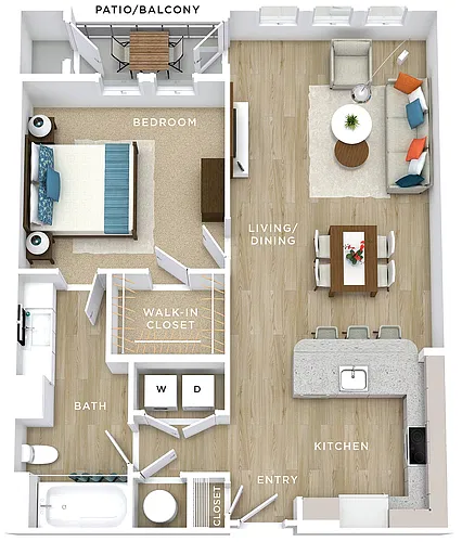 Floor plan 1x1L