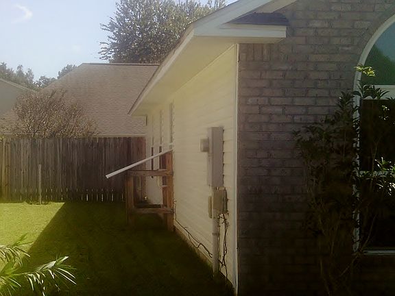North side of house
