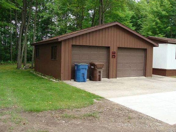 2 car garage with garage door opener.