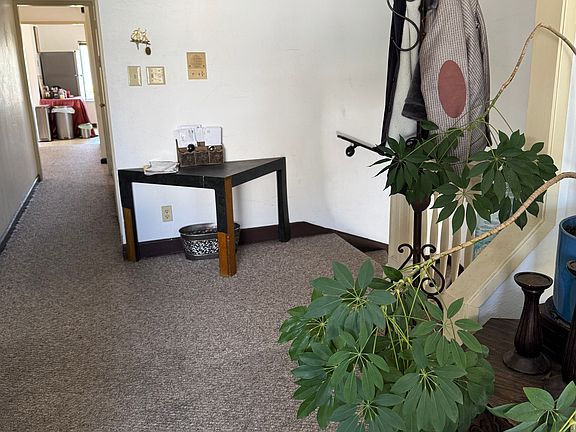 top of stairs from entrance