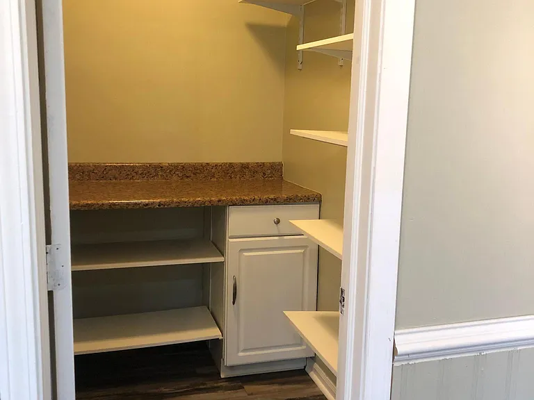 Walk in pantry off of the kitchen.