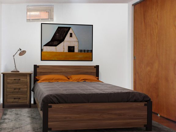 Bedroom (virtually staged)