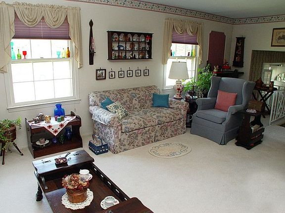 Living room towards the entry foyer.
