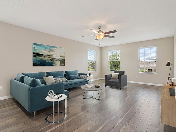 Loft with furniture