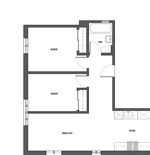 Floor plan Two Bedroom