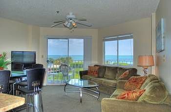 Living room with ocean views
