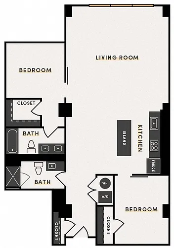 Floor plan 2 Bed D