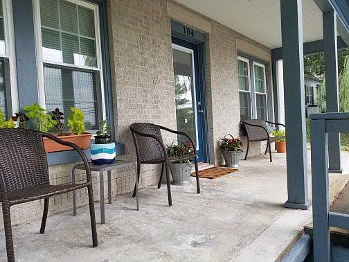 Relaxing front porch