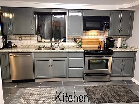 Newly remodeled kitchen. Kitchen has two windows both with great views! Come check out the view for yourself!