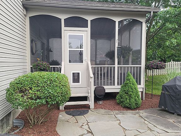 Entrance of screened porch