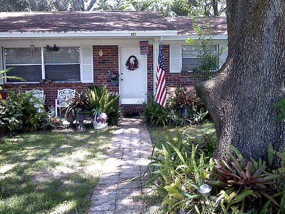 very large fenced yard  