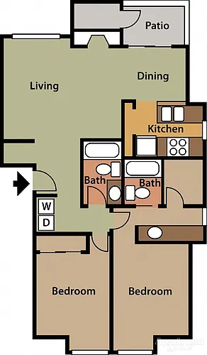 Floor plan 2C