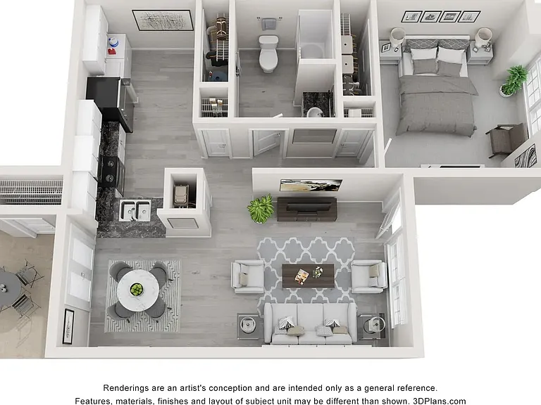 A 3D rendering of The Cottage
