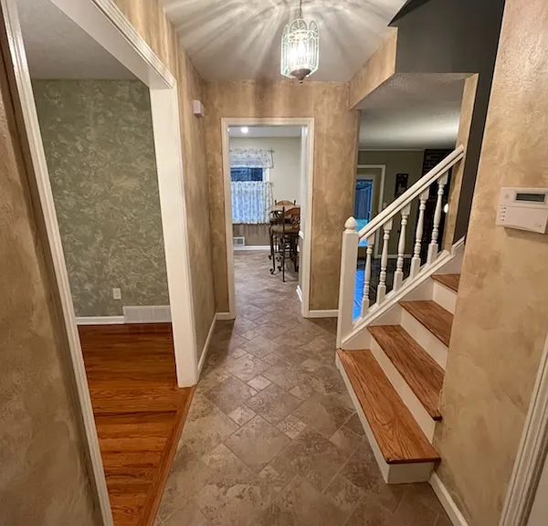 Entrance is very bright, clean, and inviting
