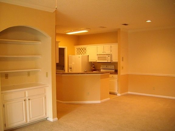 front room and kitchen